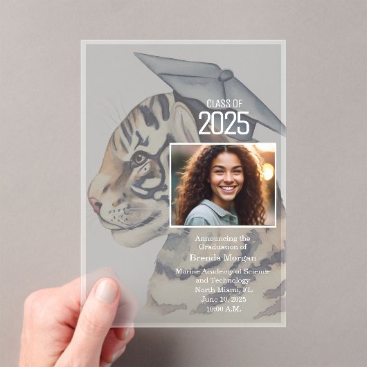 Unieke Afstuderen Aankondiging Acryluitnodiging (Insitu (Draagbaar))