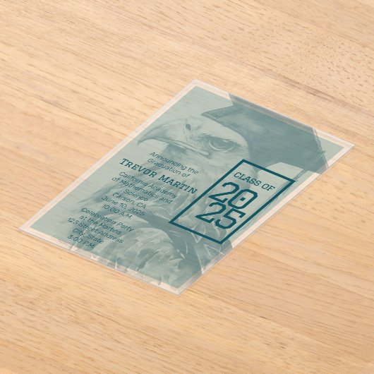 Unieke Afstuderen Aankondiging Acryluitnodiging (Laagn)