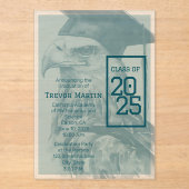 Unieke Afstuderen Aankondiging Acryluitnodiging (Voorkant)