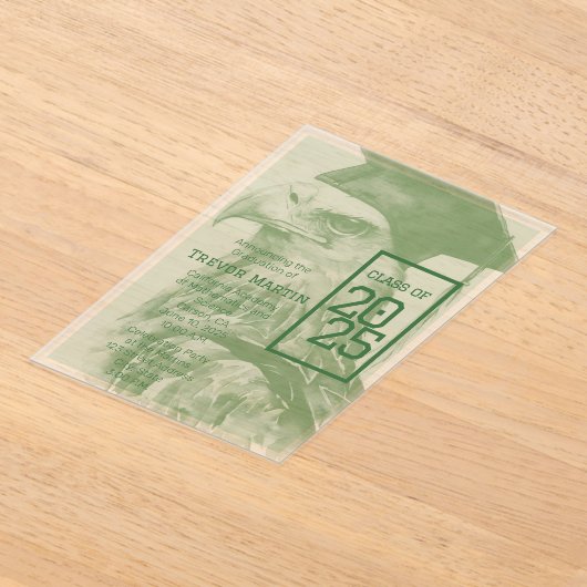 Unieke Afstuderen Aankondiging Acryluitnodiging (Laagn)