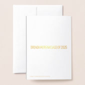 Unieke Afstuderen Aankondiging Folie Kaart (Met envelop)