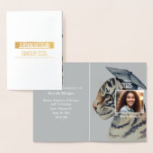 Unieke Afstuderen Aankondiging Folie Kaart (Display)