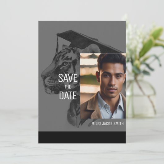 Unieke Afstuderen Aankondiging Uitnodiging Kaart (Staand voorkant)