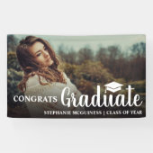 Unieke Afstuderen Afstuderen Gefeliciteerd met fot Spandoek (Horizontaal)