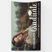 Unieke Afstuderen Afstuderen Gefeliciteerd met fot Spandoek (Verticaal)