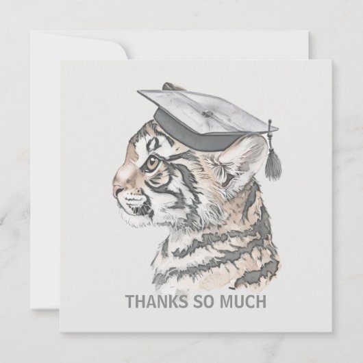 Unieke Afstuderen bedankkaart (Voorkant)
