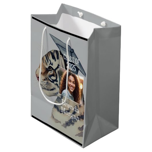 Unieke Afstuderen cadeautas (Voorkant Gekanteld)