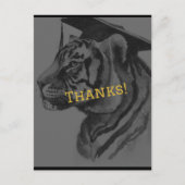 Unieke Afstuderen gepersonaliseerd Dank u Briefkaa Briefkaart (Voorkant)