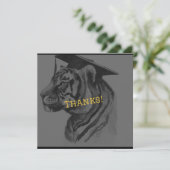 Unieke Afstuderen gepersonaliseerde bedankkaart (Staand voorkant)