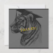 Unieke Afstuderen gepersonaliseerde bedankkaart (Voorkant)