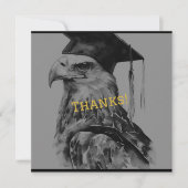 Unieke Afstuderen gepersonaliseerde bedankkaart (Voorkant)