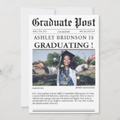 Unieke Afstuderen krant High School foto Kaart (Voorkant)