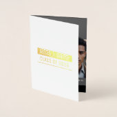 Unieke Afstuderen Uitnodiging Folie Kaart (Voorkant)