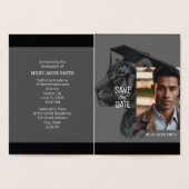 Unieke Afstuderen Uitnodiging Folie Kaart (Binnen)