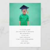 Unieke Afstuderen voor aangepaste tekstfotoKinderg Aankondiging (Achterkant)