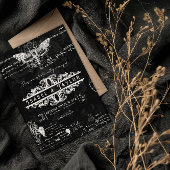 Unieke Alchemy Gothic bruiloft uitnodiging