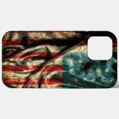 Unieke Amerikaanse vlag iPhone 13 Pro Max Hoesjes (Achterkant (horizontaal))