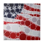 Unieke Amerikaanse vlag Tegeltje (Voorkant)