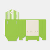 Unieke Apple Green & White Striped  Bedankdoosjes (Uitgevouwen)