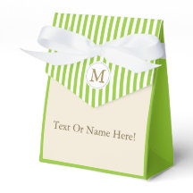 Unieke Apple Green & White Striped 