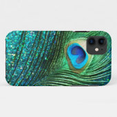 Unieke Aqua Peacock Case-Mate iPhone Case (Achterkant (horizontaal))