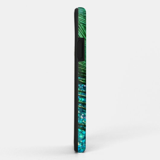 Unieke Aqua Peacock Case-Mate iPhone Case (Achterkant/rechts)