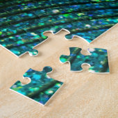 Unieke Aqua Peacock Legpuzzel (Zijkant)