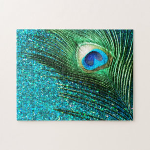 Unieke Aqua Peacock Legpuzzel