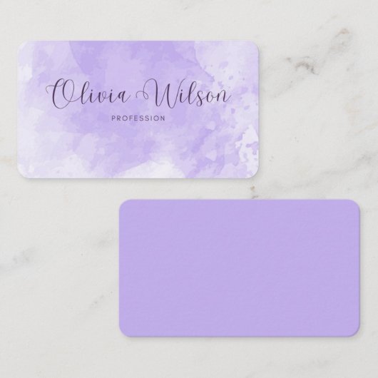 Unieke aquarel Modern  Visitekaartje (Voorkant / Achterkant)