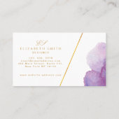 Unieke aquarel Modern  Visitekaartje (Achterkant)