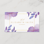 Unieke aquarel Modern  Visitekaartje (Voorkant)