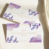 Unieke aquarel Modern  Visitekaartje