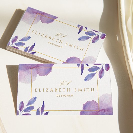Unieke aquarel Modern  Visitekaartje