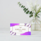 Unieke aquarel Modern  Visitekaartje (Staand voorkant)