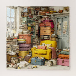 Unieke Aquarel Retro Kleurrijke Vintage Legpuzzel