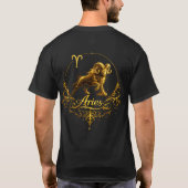 Unieke Aries-sterrenbeeld, sterrenbeeld T-shirt (Achterkant)
