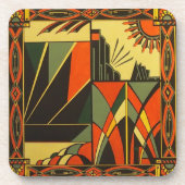 Unieke Art Deco-Onderzetters Bier Onderzetter (Voorkant)