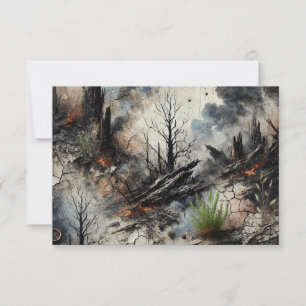 Unieke Art-geïnspireerde bedankkaart