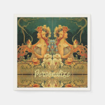 Unieke art nouveau- advertentie voor warme chocola