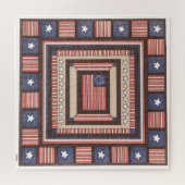 Unieke Art Puzzle - Oude tijdvlag - Erin Brie Art Legpuzzel (Horizontaal)