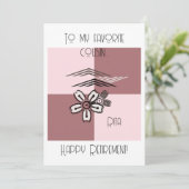 Unieke Artistic Floral Happy Retirement Kaart (Staand voorkant)