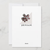 Unieke Artistic Floral Happy Retirement Kaart (Achterkant)