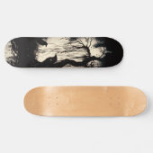 Unieke artistieke gotische Raven Schaats Deck Persoonlijk Skateboard (Horizontaal)