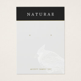 Unieke artistieke vogels die juwelen vertonen visitekaartje