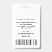 Unieke arts of chirurg of arts badge (Achterkant)