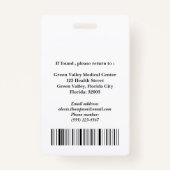 Unieke arts of chirurg of arts badge (Achterkant)