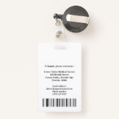 Unieke arts of chirurg of arts badge (Achterkant met intrekbare)