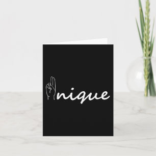 Unieke ASL Alfabet American Sing Language ASL Tea Kaart