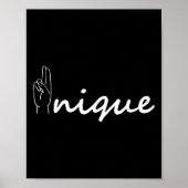 Unieke ASL Alfabet American Sing Language ASL Tea Poster (Voorkant)