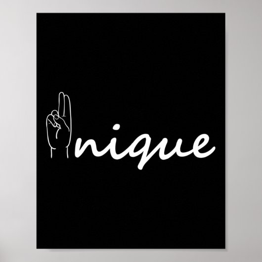 Unieke ASL Alfabet American Sing Language ASL Tea Poster (Voorkant)